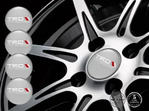 Toyota TRD Decals on Wheels Resin Dome Logo Emblems